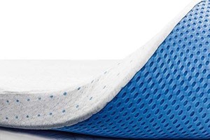 lot 35996 image: ViscoSoft 3 Inch Memory Foam Mattress Topper Queen  Select High Density Ventilated Mattress Pad