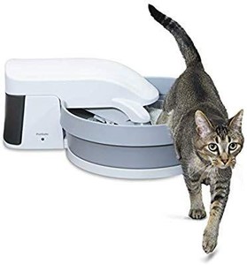 lot 36655 image: Petsafe Zal00-16408 Simply Clean Automatic Self Cleaning Cat Litter Box Gray