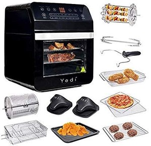 lot 36663 image: Yedi Total Package Air Fryer Oven Xl 12.7 Quart Deluxe Accessory Kit Bpa-free