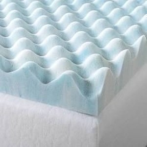 lot 36667 image: Zinus 2 Inch Swirl Gel Memory Foam Air Flow Topper, Full