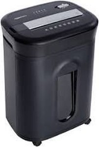 lot 36681 image: Amazonbasics 15 Sheet Cross Cut Overheating Protection Cd Shredder Read Notes