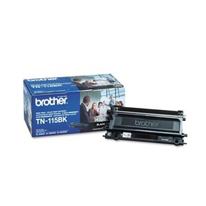 lot 36689 image: Brother TN115BK High-Yield Toner, 5000 Page-Yield, Black -BRTTN115BK