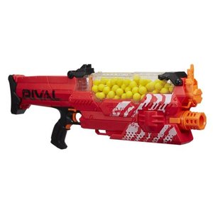 lot 36709 image: NERF Rival Nemesis MXVII-10K Blaster - Red, Batteries Not Included