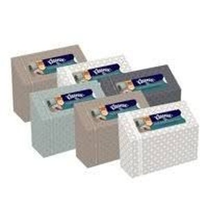 lot 36731 image: Kleenex Trusted Care Everyday Facial Tissues 18 Flat Boxes, 190 Tissues Each Box