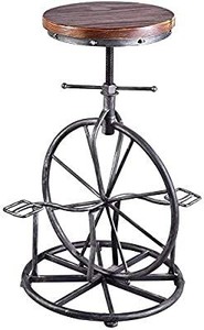 lot 36741 image: Bicycle Wheel Bar Stool, Adjustable