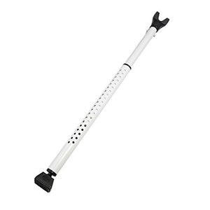 lot 36765 image: South Main Hardware 810185 Adjustable Door Brace Security Bar, White