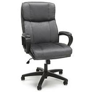 lot 36769 image: OFM Essentials Collection Plush High-Back Microfiber Office Chair, in Gray (ESS-3081-GRY)
