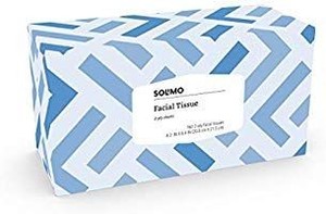 lot 36775 image: Solimo Facial Tissues, 160 Tissues Per Box (18 Flat Boxes)
