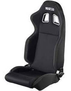 lot 36777 image: Sparco Black Gaming Chair, No BaseWheels Included