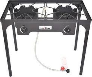 lot 36790 image: CooKamp Portable High Pressure 2 Burner Stove
