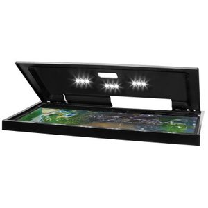 lot 36798 image: Tetra LED Hood 20 Inches by 10 Inches, Low-Profile Aquarium Hood with Hidden Lighting
