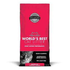 lot 36830 image: Worlds Best Cat Litter- Multiple Cat Formula - 28lb with Calming Gummies