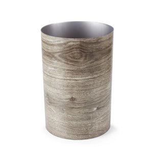 lot 36846 image: Umbra 4.75galTreela Indoor Trash Can Barnwood, Bottom Damaged