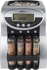lot 36867 image: Royal Sovereign 2 Row Electric Coin Counter With Patented Anti-Jam Technology and Digital Counting Display (FS-2D)