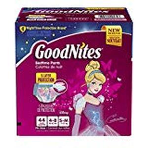 lot 36870 image: Goodnites Bedwetting Underwear for Girls, SmallMedium (38-65 lb.), 44 Ct