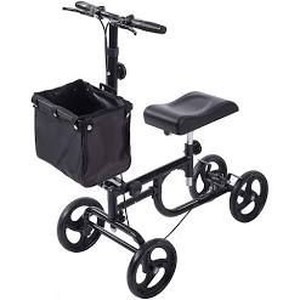 lot 36884 image: ELENKER Steerable Knee Walker Deluxe Medical Scooter for Foot Injuries Compact Crutches Alternative Black