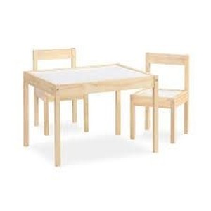 lot 36895 image: Baby Relax Da7501n Hunter 3-piece Kiddy Table & Chair, Naturalwhite Table Set