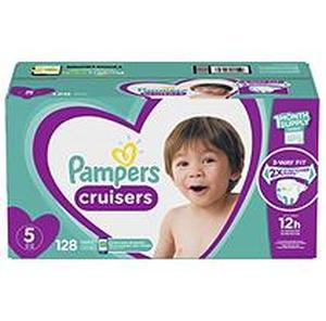 lot 36900 image: Pampers Cruisers Disposable Diapers One Month Supply - Size 5 (128ct)