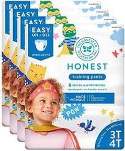 lot 36925 image: The Honest Company Toddler Training Pants, Super Heroes, 3t4t, 92 Count