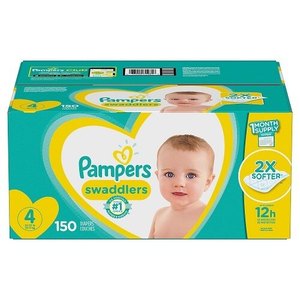 lot 36934 image: Pampers Swaddlers Disposable Diapers One Month Supply - Size 4 (150ct)