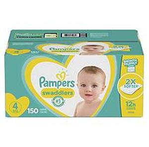 lot 36938 image: Pampers Swaddlers Disposable Diapers One Month Supply - Size 4 (150ct)