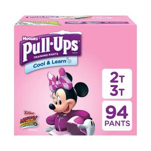 lot 36942 image: Pull-Ups Girls Cool & Learn Training Pants, Size 2T-3T, 94 Count