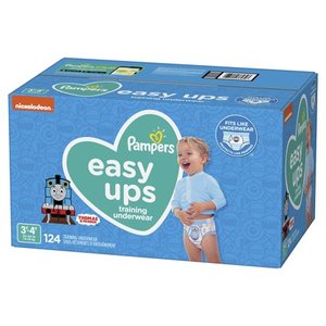 lot 36955 image: Pampers Easy Ups Boys Training Pants OMG Pack 3T-4T (124ct)