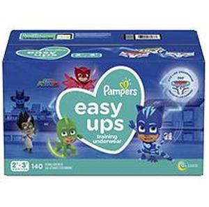 lot 36957 image: Pampers Easy Ups Boys Training Pants OMG Pack 2T-3T (140ct)