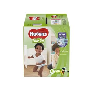 lot 36975 image: Huggies Little Movers Slip-On Diaper Pants - Size 6 (100ct)