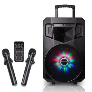 lot 37801 image: Pure Acoustics MCP-75 Suono Smartphone Soundstream Portable Speaker Karaoke-Black LED