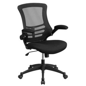lot 30225 image: Swivel Task Chair with Mesh Padded Seat Black - Flash Furniture
