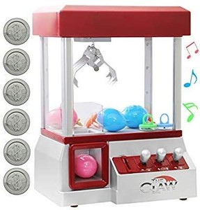 lot 30230 image: Bundaloo Claw Machine Arcade Game  Candy Grabber & Prize Dispenser Vending Machine Toy for Kids, with Music  Best Birthday & Christmas Gifts for Boys & Girls (Red Claw)
