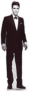 lot 30238 image: Star Cutouts, Elvis Presley (Black and White Tuxedo), Cardboard Cutout Stand-Up, Celebrity Life-Size Stand-In - 70 x 21