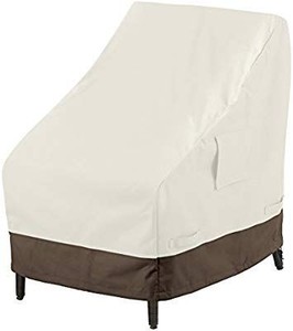 lot 30256 image: AmazonBasics High-Back Chair Outdoor Patio Furniture Cover, 4-Pack