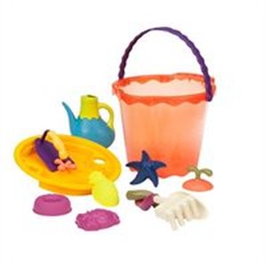 lot 30300 image: B. Toys Papaya Bucket Set Multi-colour
