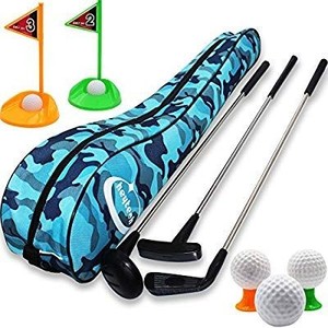 lot 30316 image: heytech Kids Toy Golf Clubs Set Deluxe Outdoor Golf Toy Set Toddler, Children, Preschool Kids Early Educational Toy