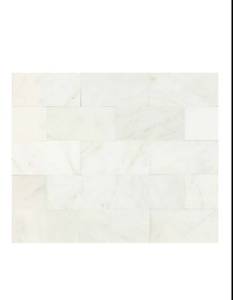 lot 39217 image: Dal-Tile M190361U First Snow Elegance HONED Marble Tile x 11 78