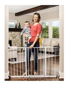 lot 39226 image: Regalo Easy Open 47-Inch Super Wide Walk Thru Baby Gate, Bonus Kit, Includes 4-Inch and 12-Inch Extension Kit, 4 Pack Pressure Mount Kit and 4 Wall Cups and Mounting Kit