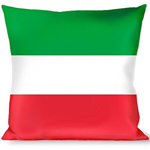 lot 39273 image: Buckle-Down Throw Pillow - Stripes Green White Red