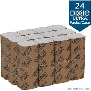 lot 39282 image: Dixie� Ultra Interfold 2-Ply Napkin Dispenser Refill, 32006, 250 Napkins per Pack, 24 Packs per Case