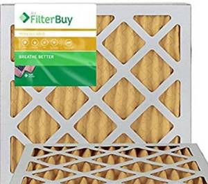 lot 39325 image: FilterBuy MERV 11 Pleated AC Furnace Air Filter,