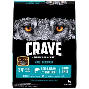 lot 39403 image: Crave Grain Free Adult Dry Dog Food With Protein From Salmon and Ocean Fish - 12lbs