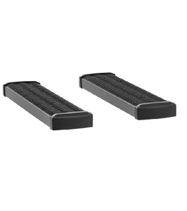 lot 39420 image: LUVERNE 415036-400741 Grip Step Black Aluminum 36-Inch Cargo Van Running Boards for Select Dodge, Freightliner, Mercedes-Benz Sprinter 2500, 3500