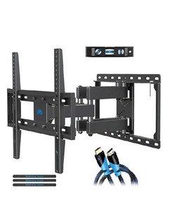 lot 39422 image: Mounting Dream TV Wall Mounts TV Bracket for Most 32-55 Inch Flat Screen TV Mount Bracket , Full Motion TV Wall Mount with Swivel Articulating Dual Arms , Max VESA 400x400mm , 99 LBS Loading