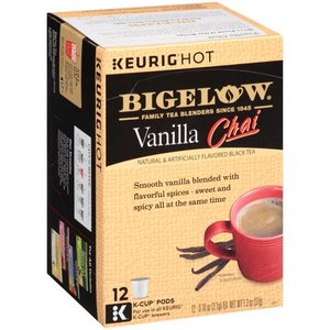 lot 39432 image: Bigelow Vanilla Chai Black Tea K-Cup Pods - Case Of 6 - 12 Ea