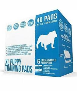lot 39433 image: Bulldogology Premium Puppy Pee Pads With Adhesive Sticky Tape - Dog Training ...