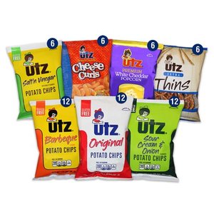 lot 39482 image: Utz Jumbo Chip Variety Snack Pack Box, 60 Ct