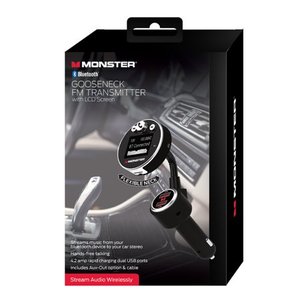 lot 36270 image: Monster Gooseneck FM Transmitter with LCD Screen