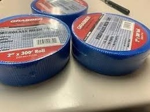 lot 36294 image: 3 Rolls Grabber Seal Adhesive Fiberglass Mesh Tape 2�� X 300�� Gmt200b Sealed