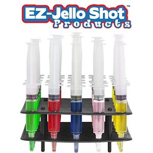 lot 36430 image: EZ-Inject Jello Shot Racking Tray for Large Syringe (Hold 25 Syringes)